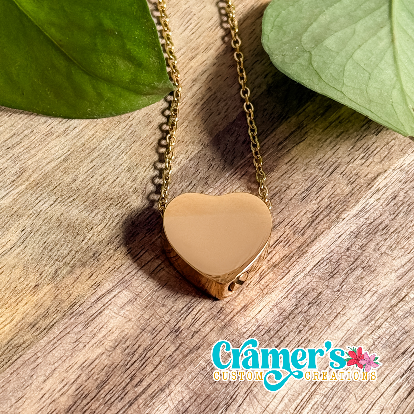 Heart Urn Pendant Necklace