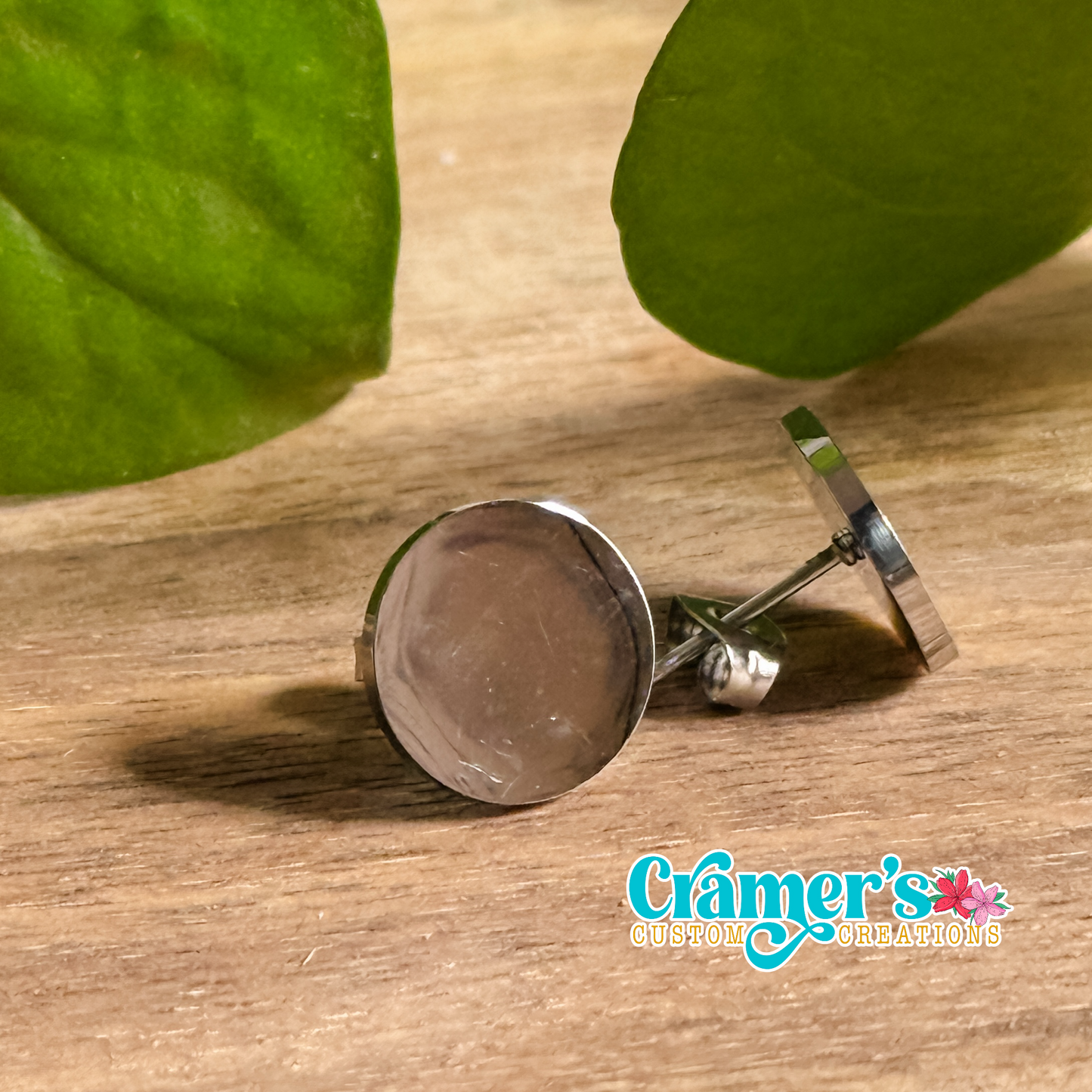 Circle Stud Earrings