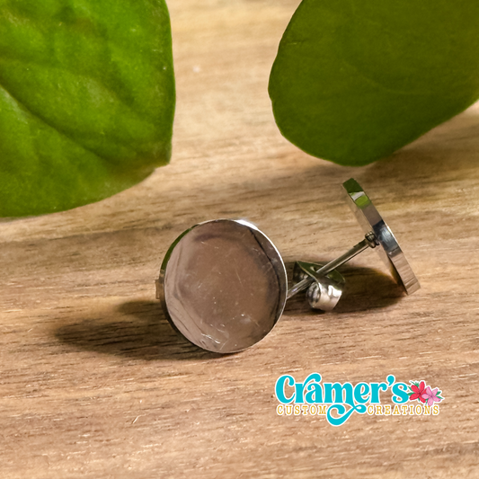 Circle Stud Earrings