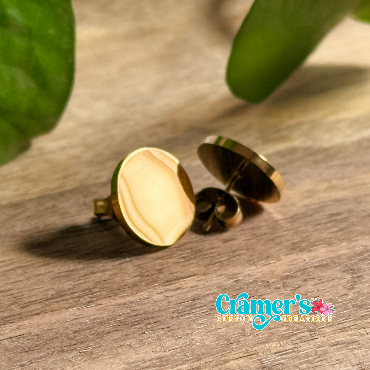 Circle Stud Earrings