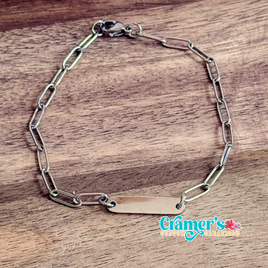 Oval Paperclip Bracelet