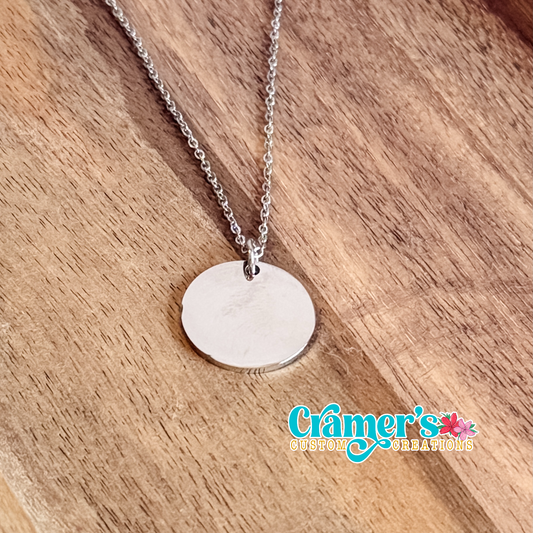 20mm Disc Necklace