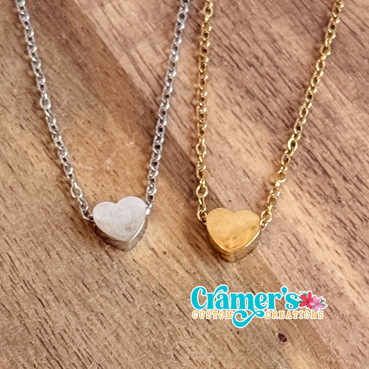 Tiny Heart Charm Necklace