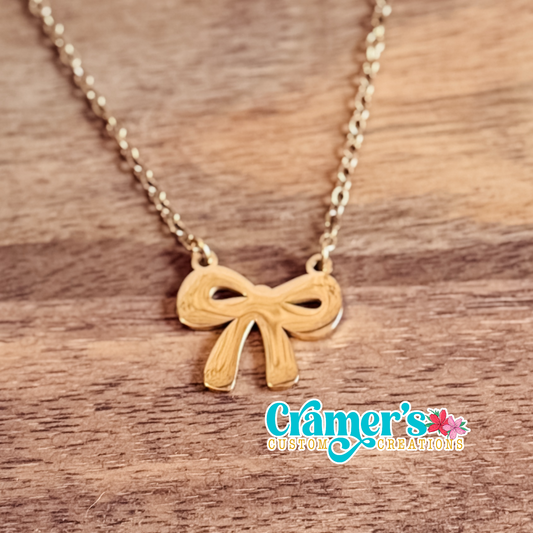 Bow Pendant Necklace