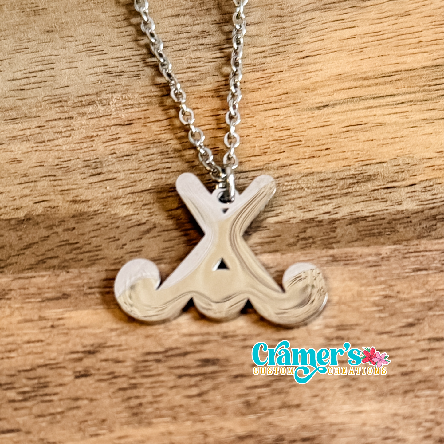 Field Hockey Pendant Necklace