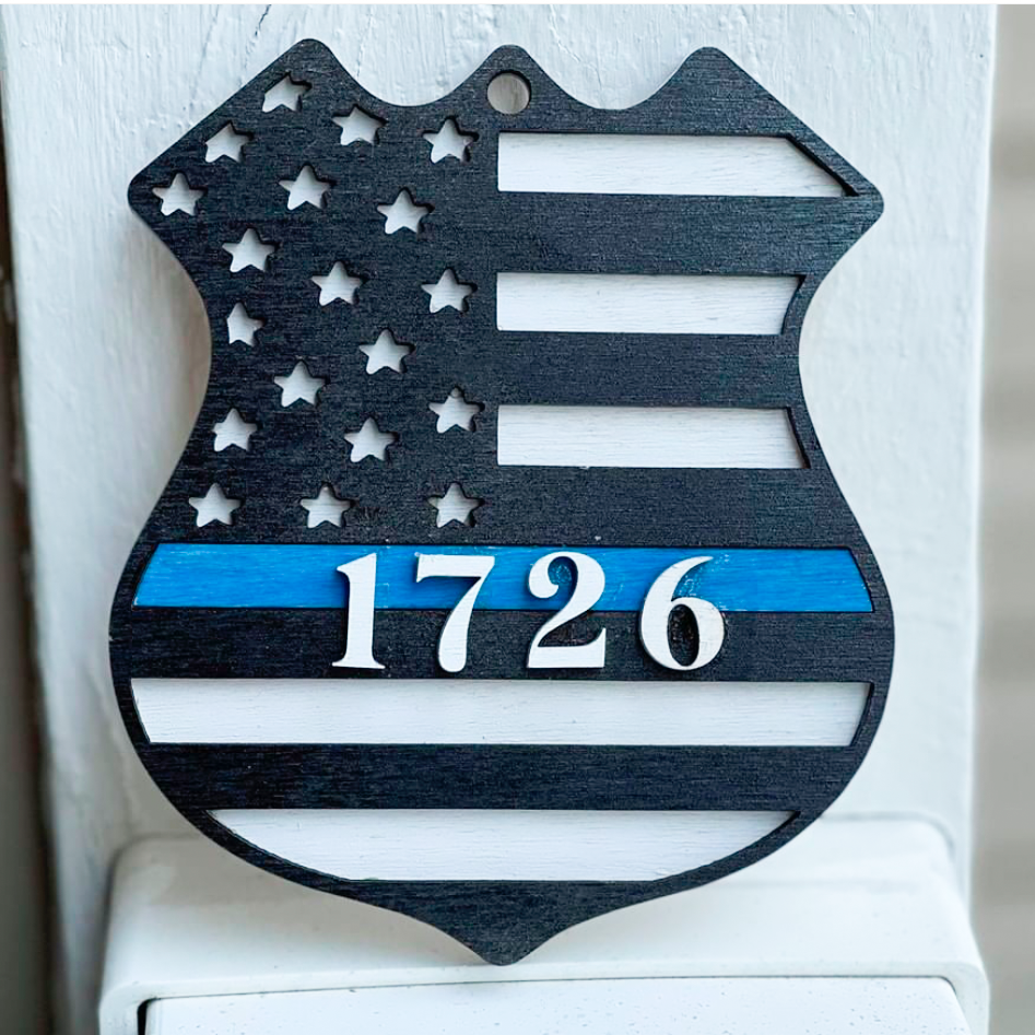 Police Badge Ornament