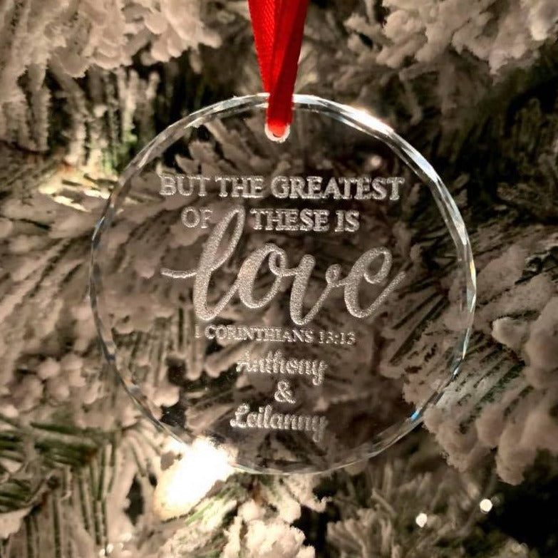 Custom Crystal Ornament