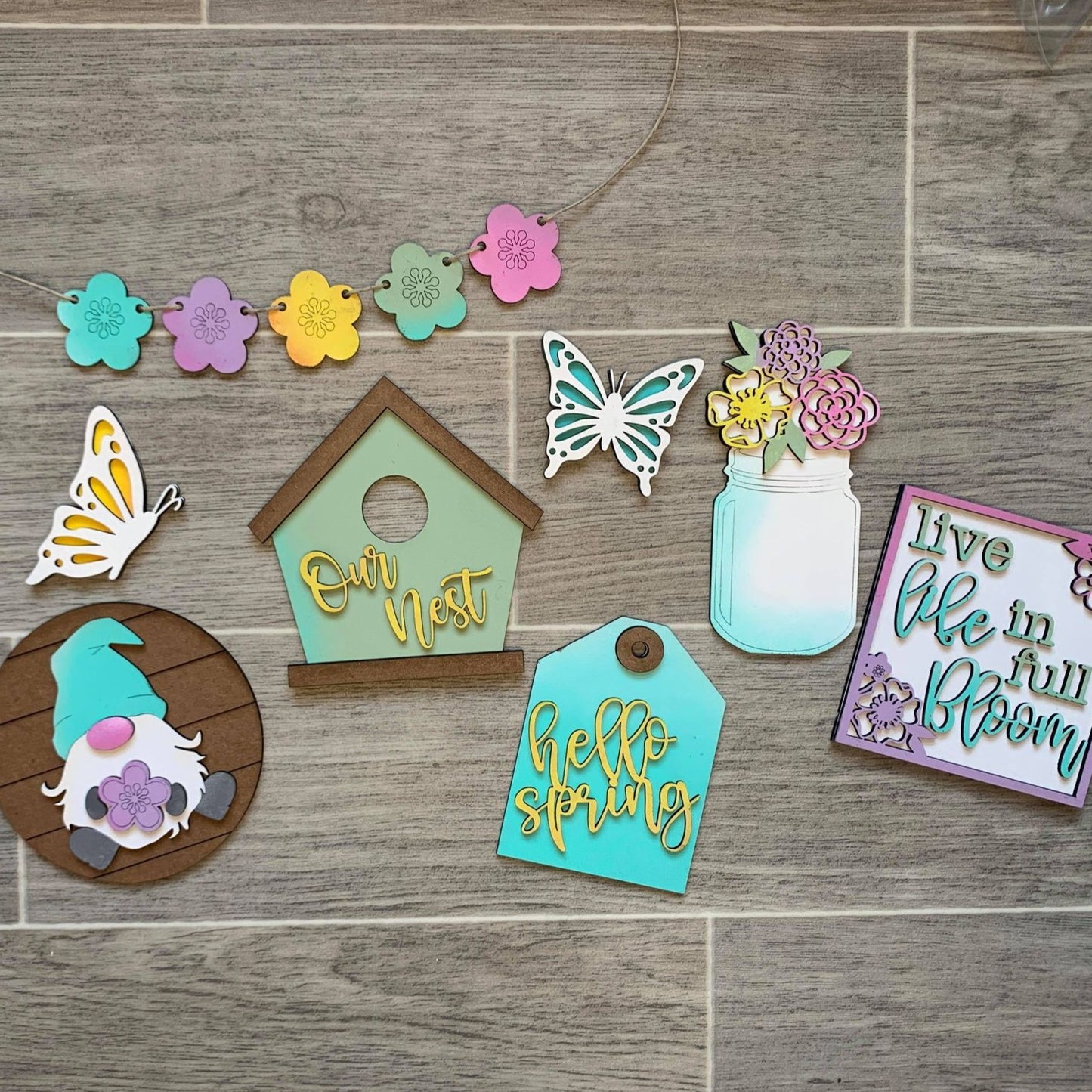 Spring Tiered Tray DIY kit