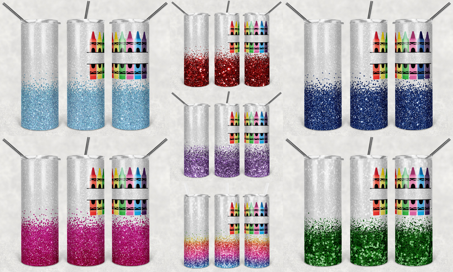 Crayon Teacher Tumbler