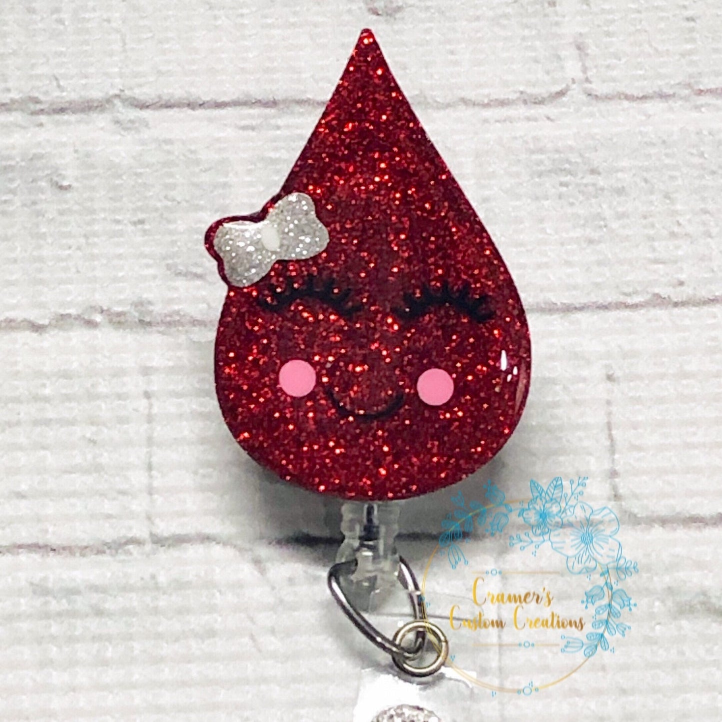 Blood Drop Badge Reel