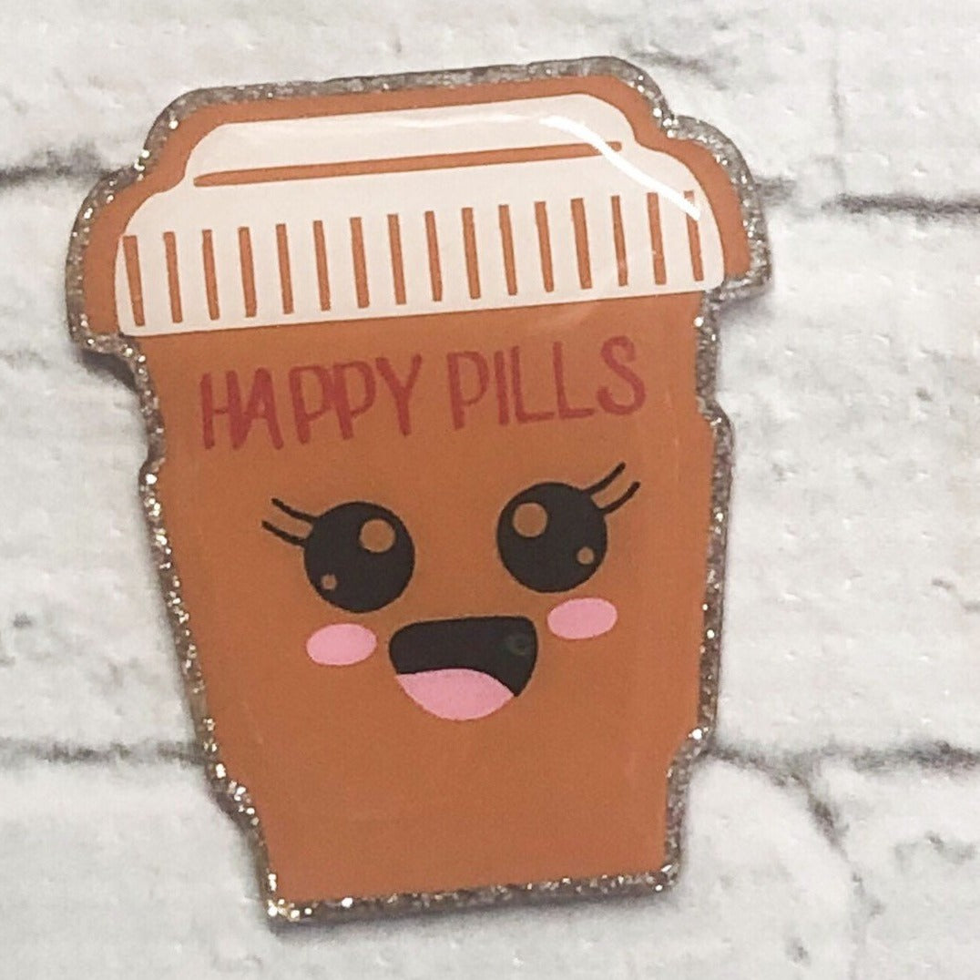 Happy Pill Badge Reel Heavy Duty