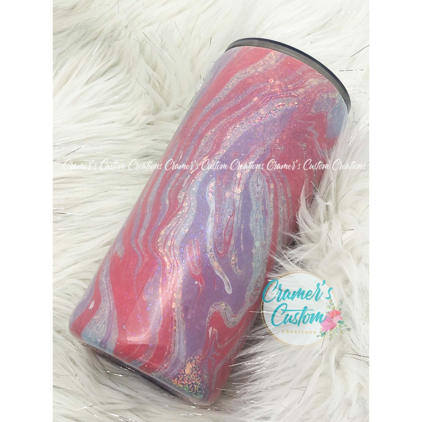 Hydro-dipped Glitter Tumbler