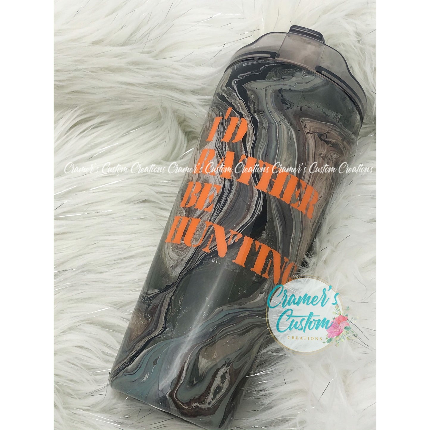 Hydro-dipped Glitter Tumbler