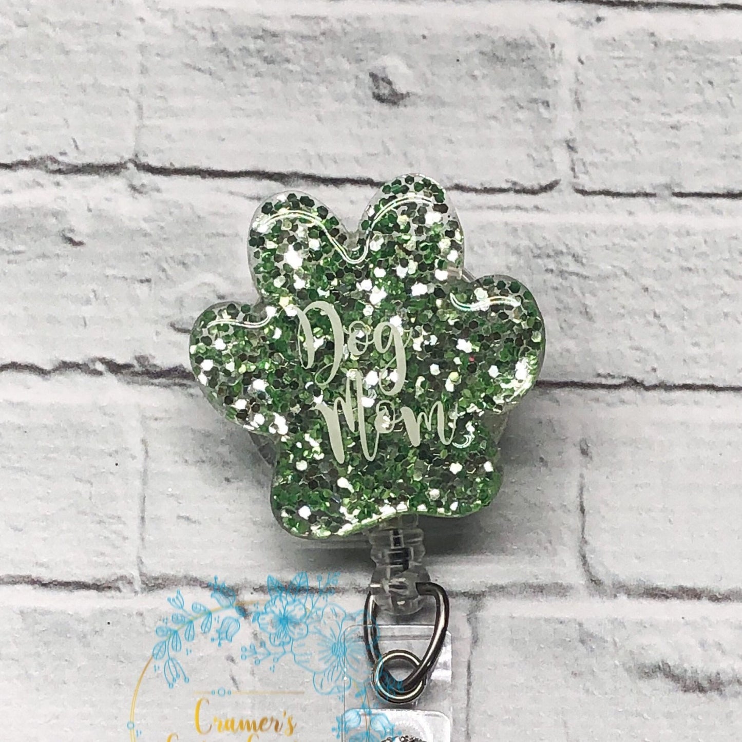 Paw Print Badge Reel
