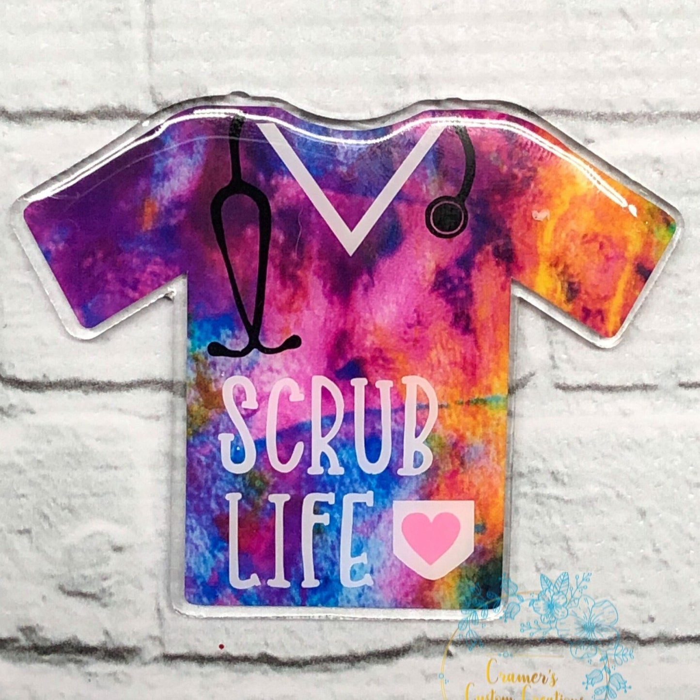 Scrub Top Badge Reel