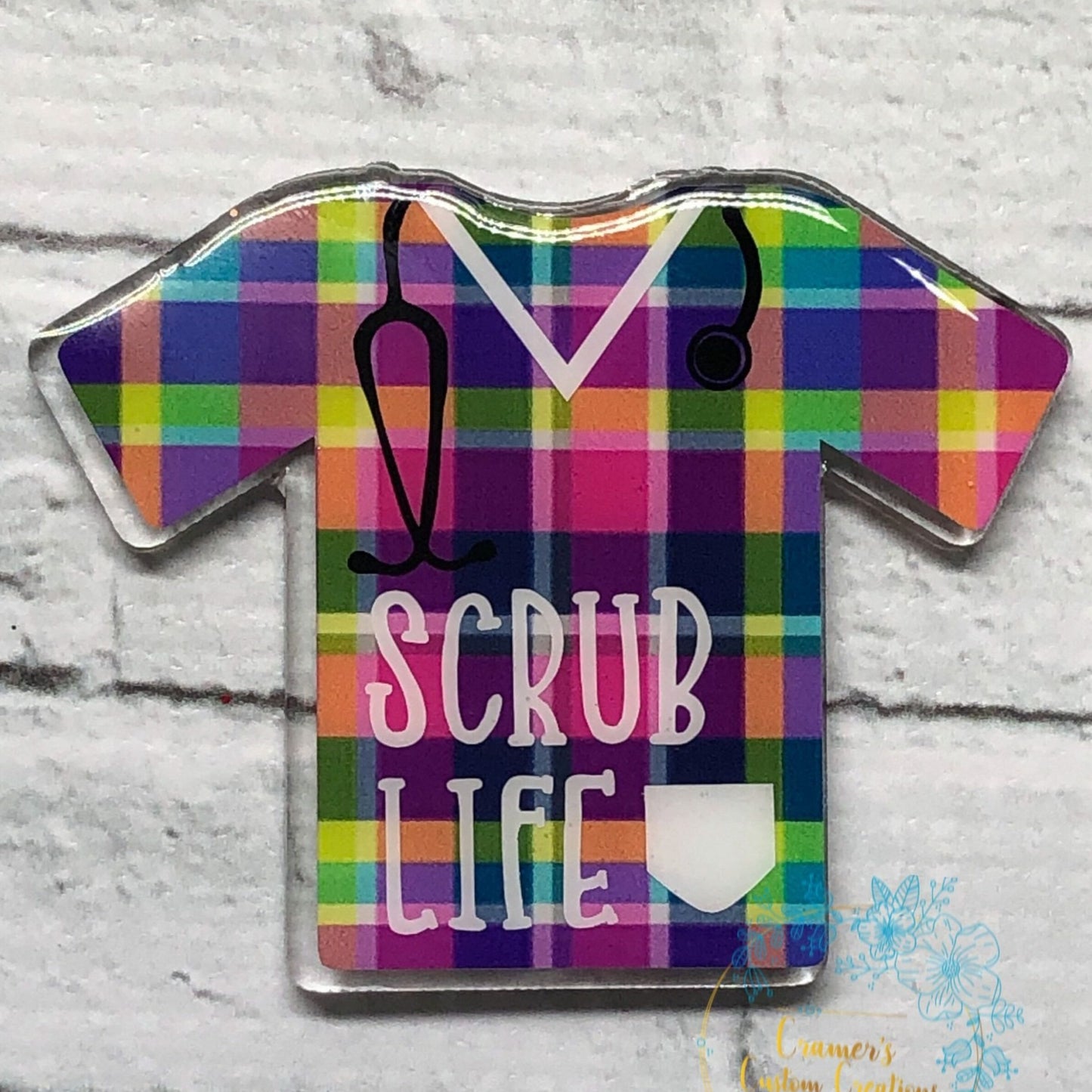 Scrub Top Badge Reel