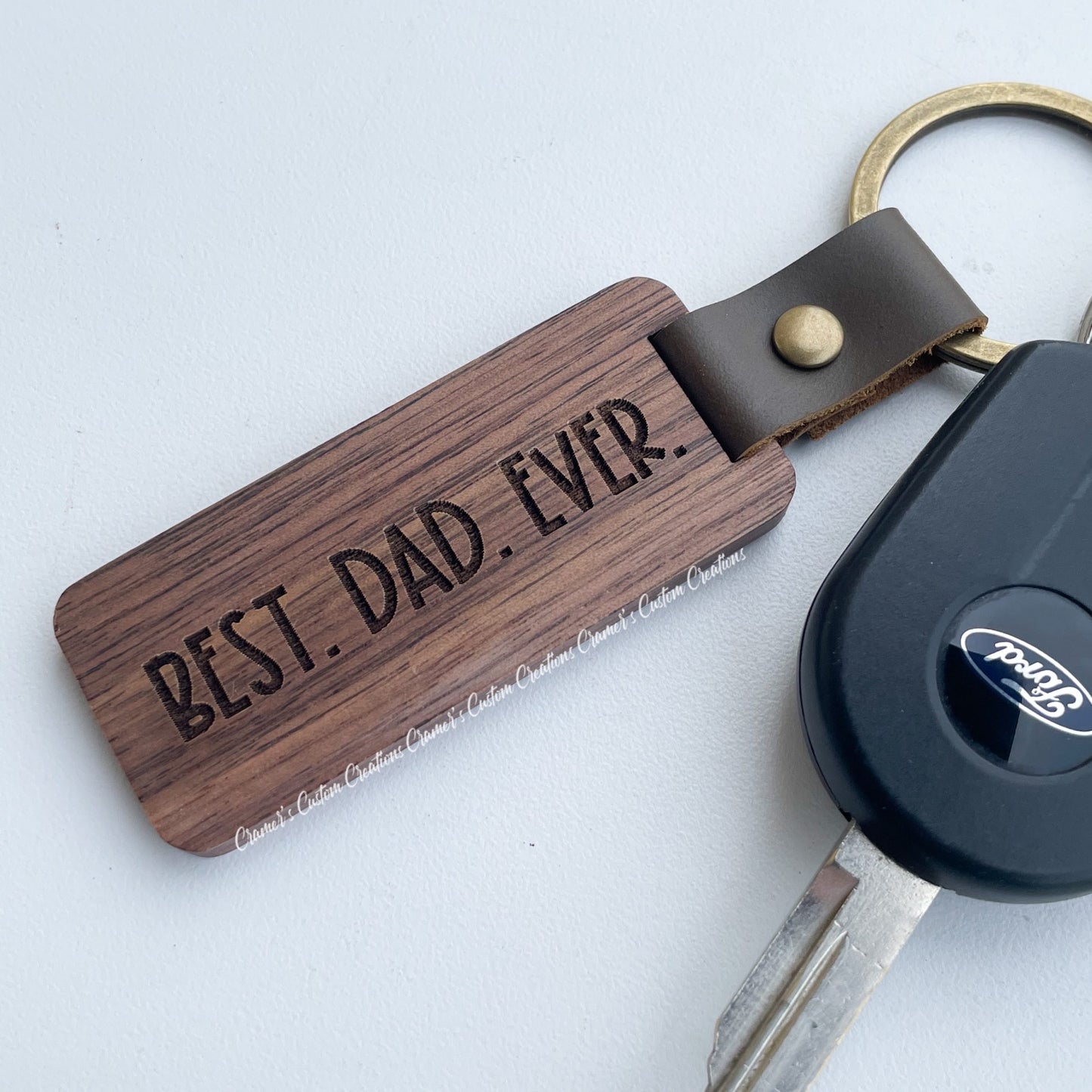Personalized Wood Keychain