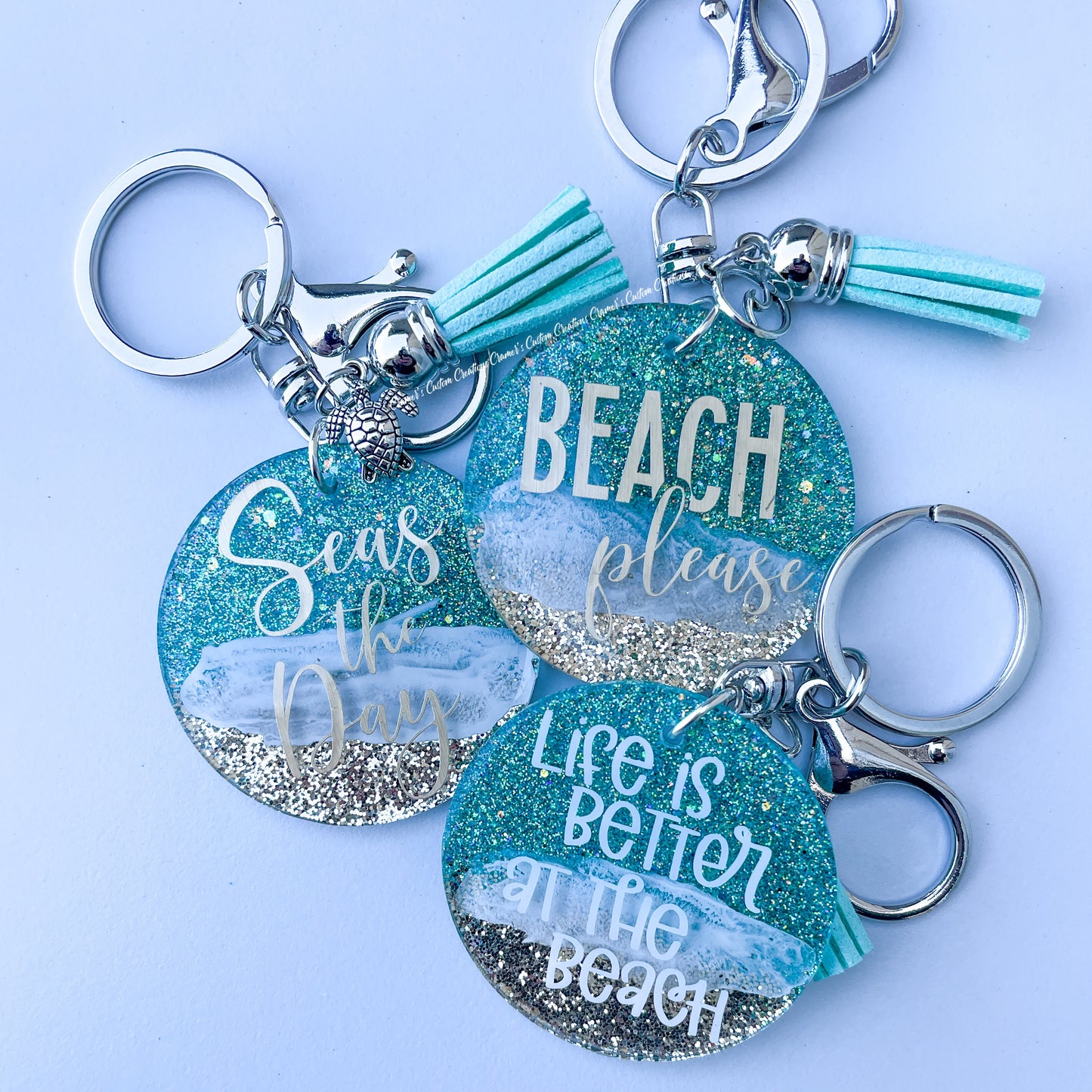 Circle Beachy Keychain