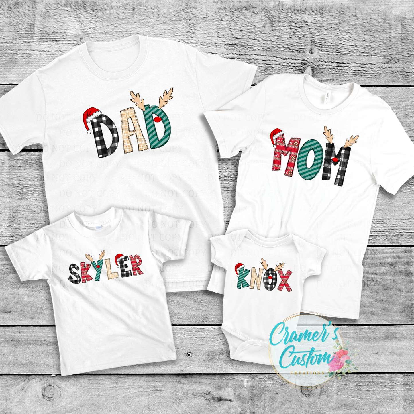 Christmas Doodle Name Shirt
