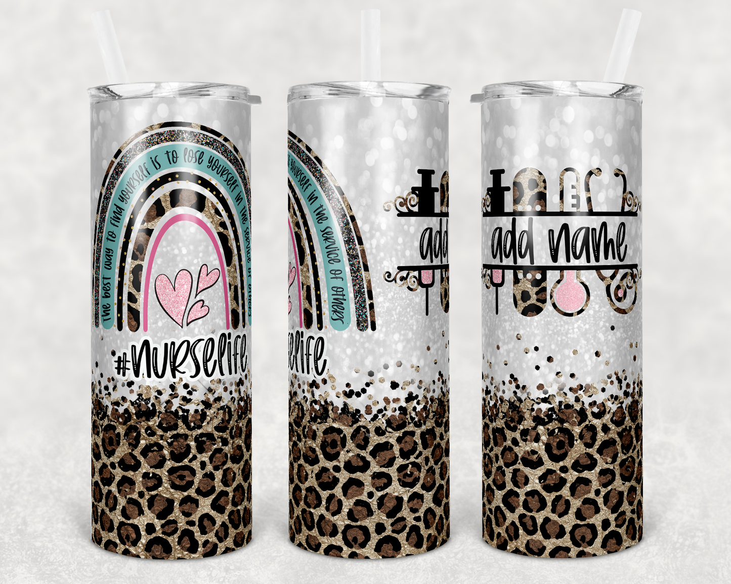 Leopard Nurse Tumbler