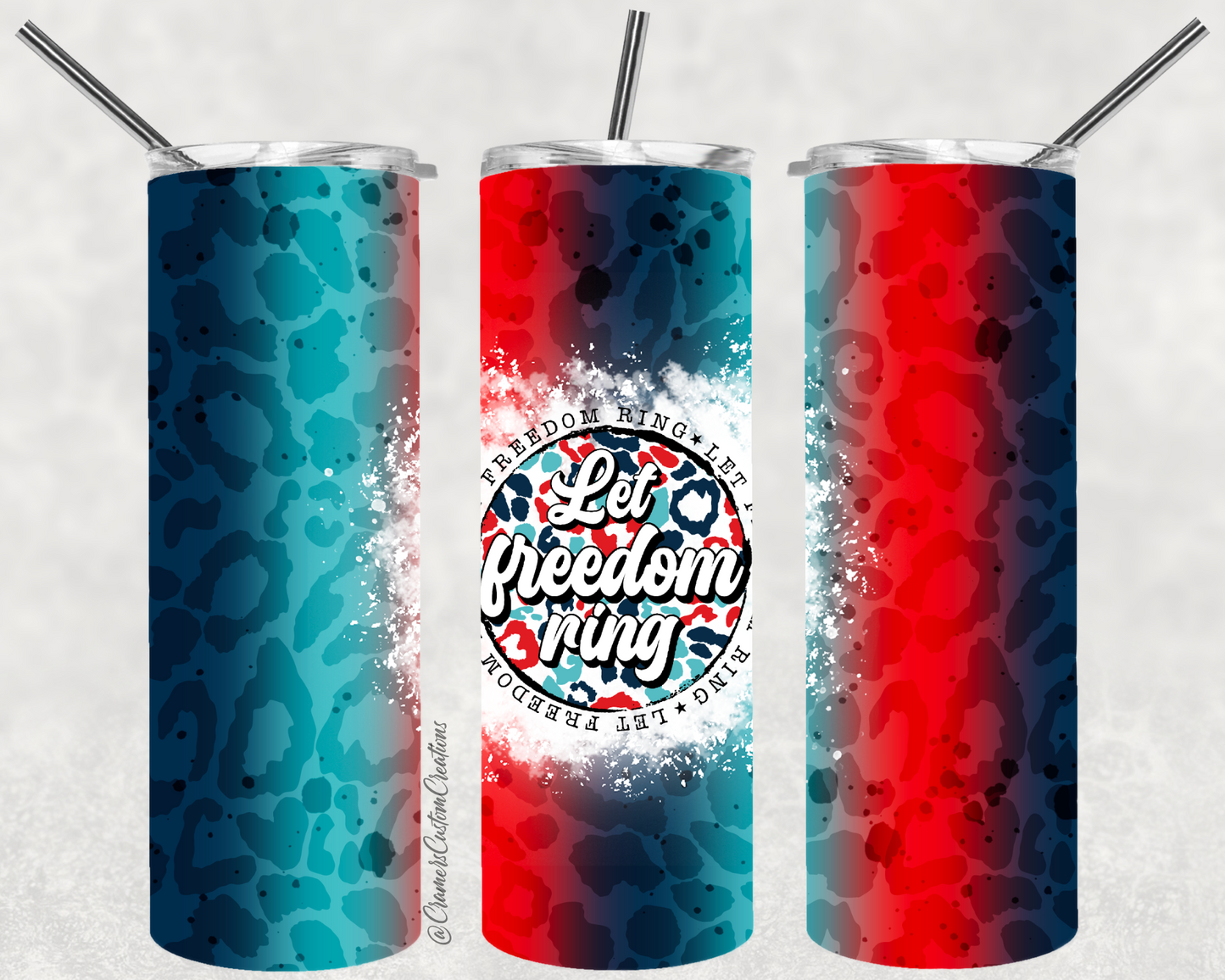Let Freedom Ring Sublimation Tumbler