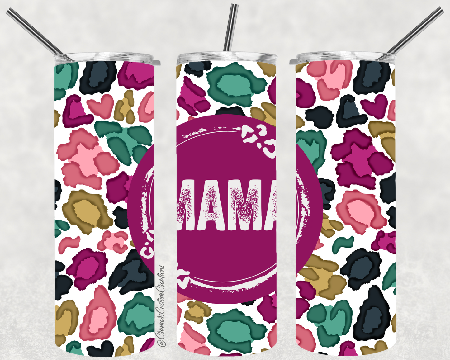 Mama Leopard Sublimation Tumbler