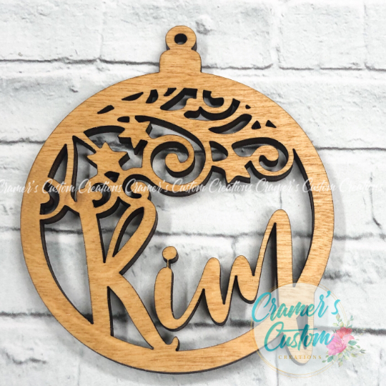 Wood Personalized Christmas Ornament