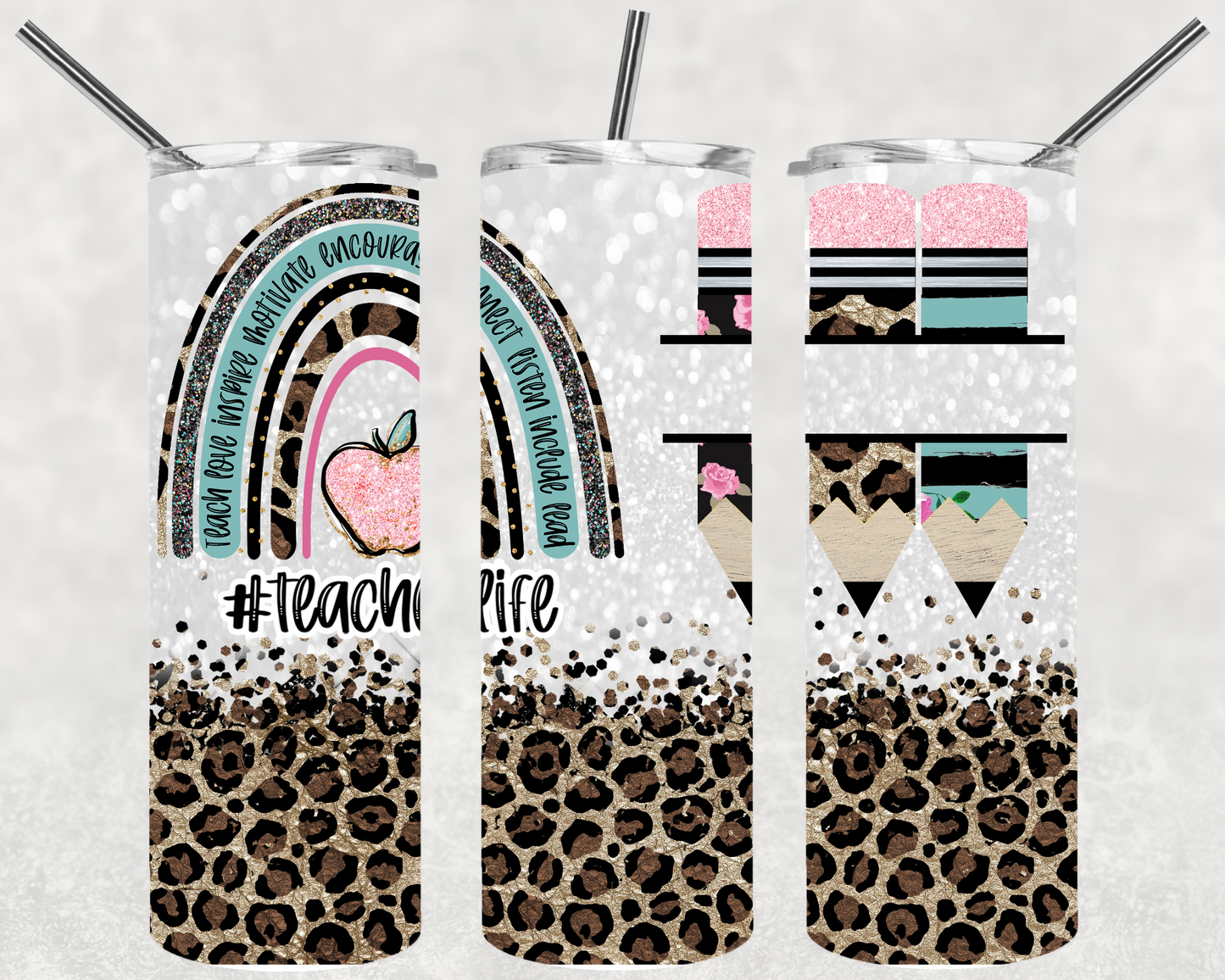 Leopard Teacher Tumbler