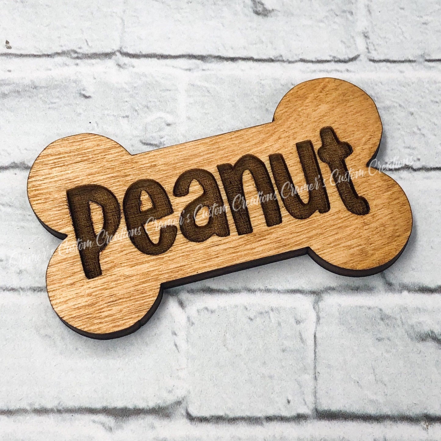 Wood Personalized Bone Ornament