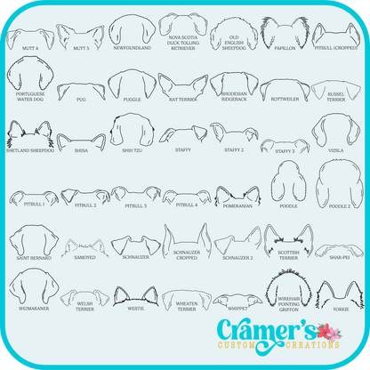 examples of dog ear shapes