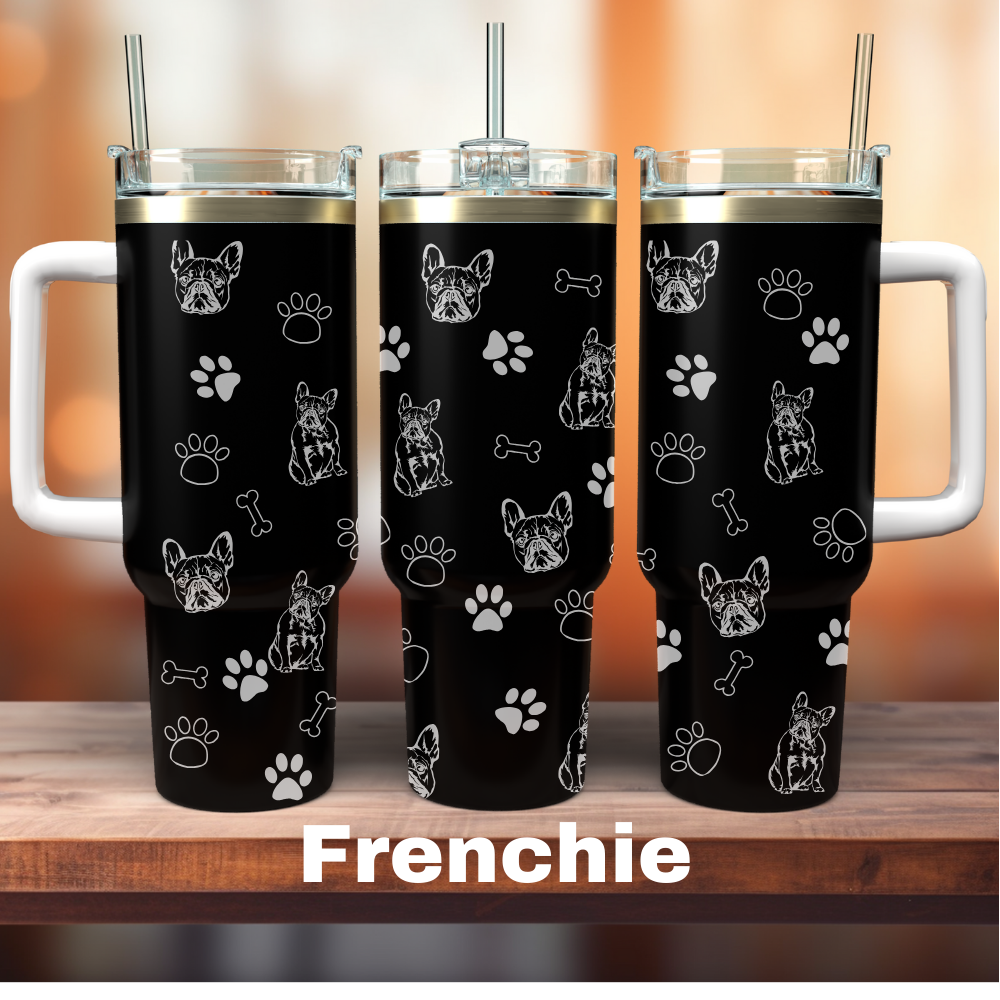 Frenchie 40 oz Tumbler