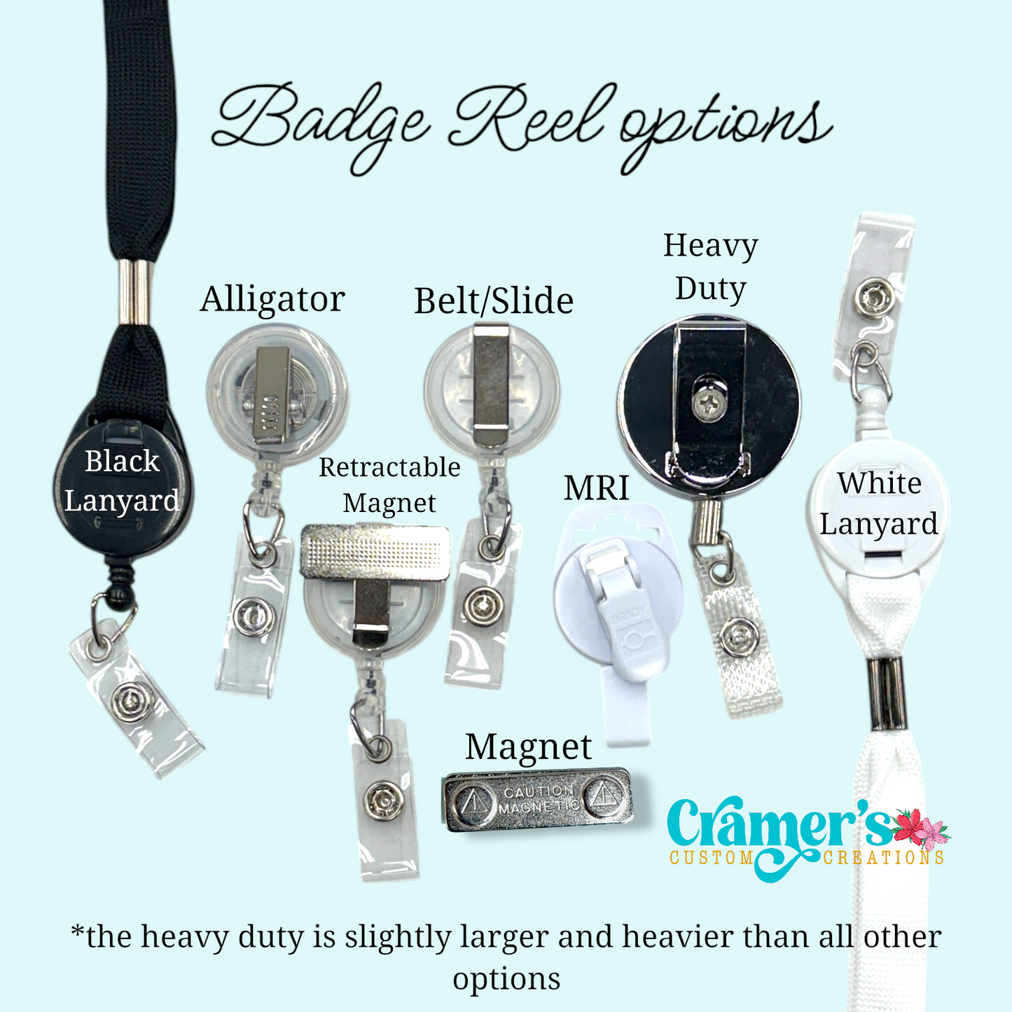 Custom Cut Badge Reel