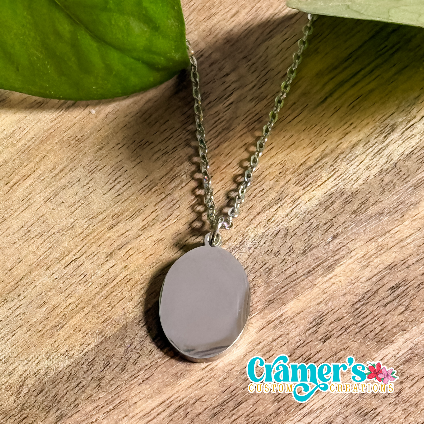 Oval Pendant Necklace
