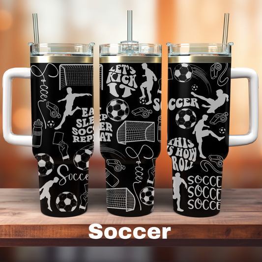 Soccer 40 oz Tumbler