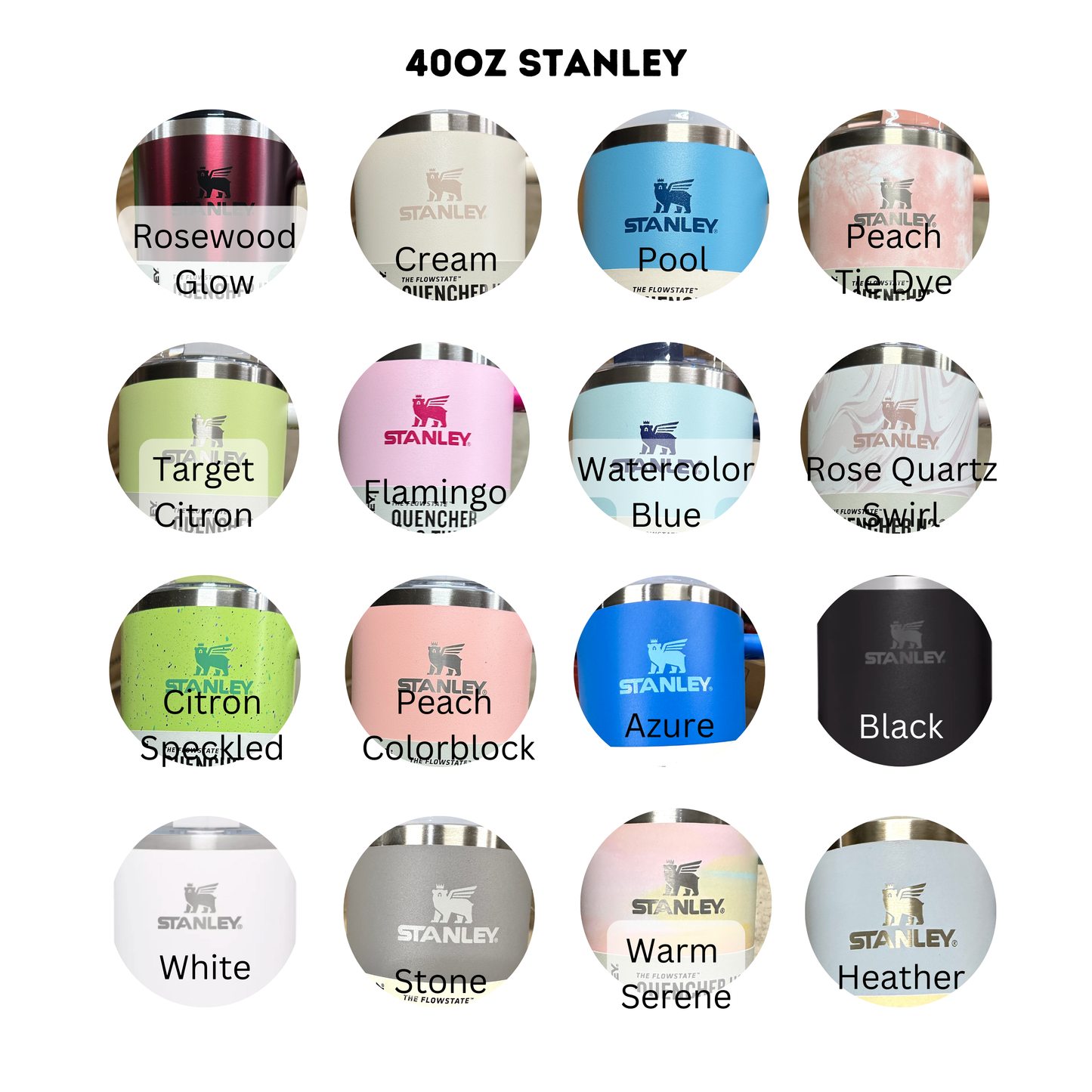 circles showing available colors