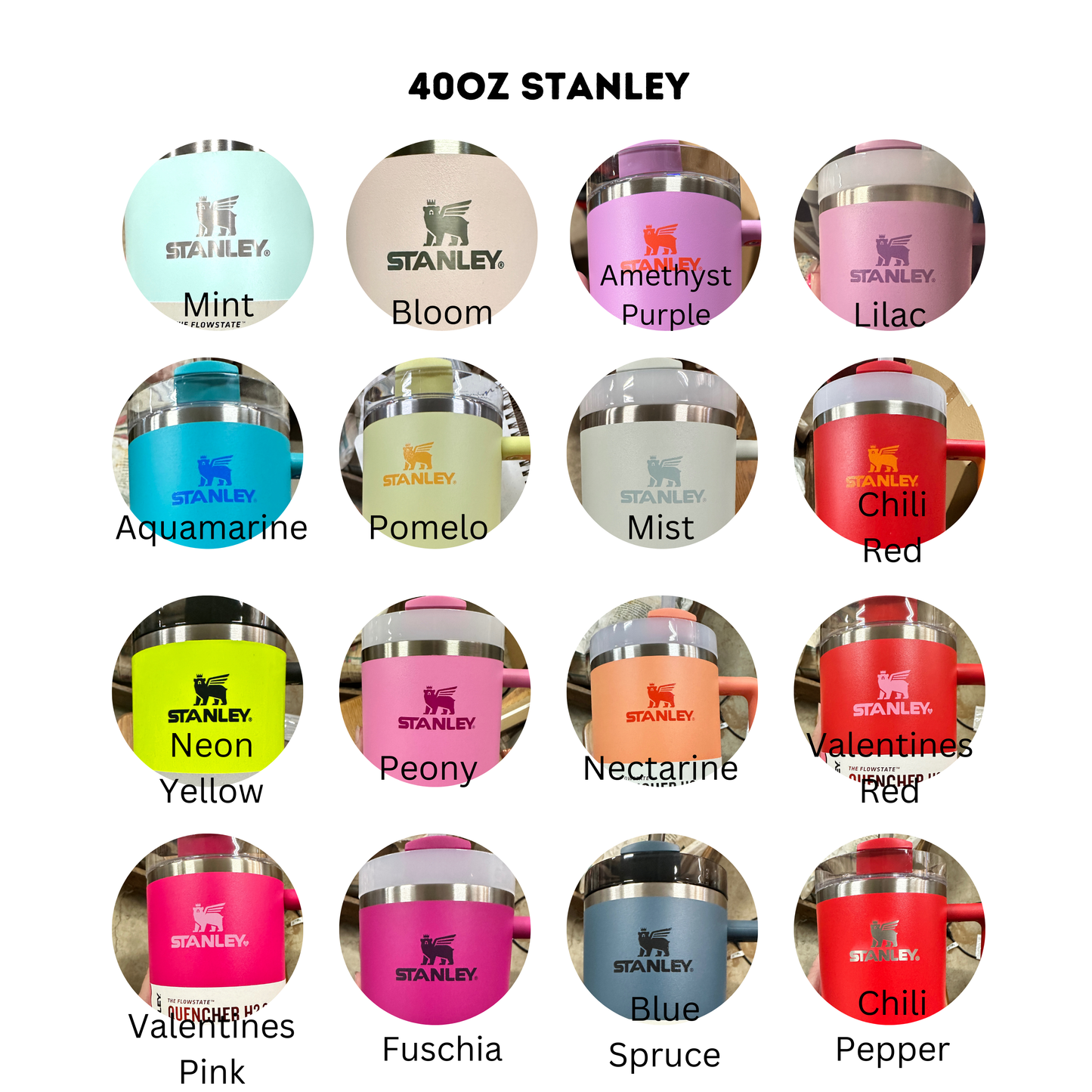 circles showing available colors