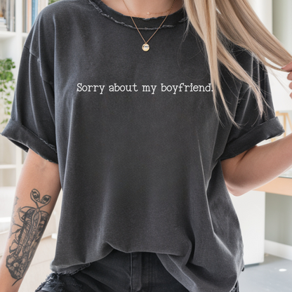 Sorry about my ...