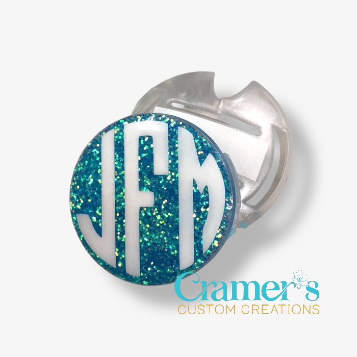 stethoscope id clip on a teal background