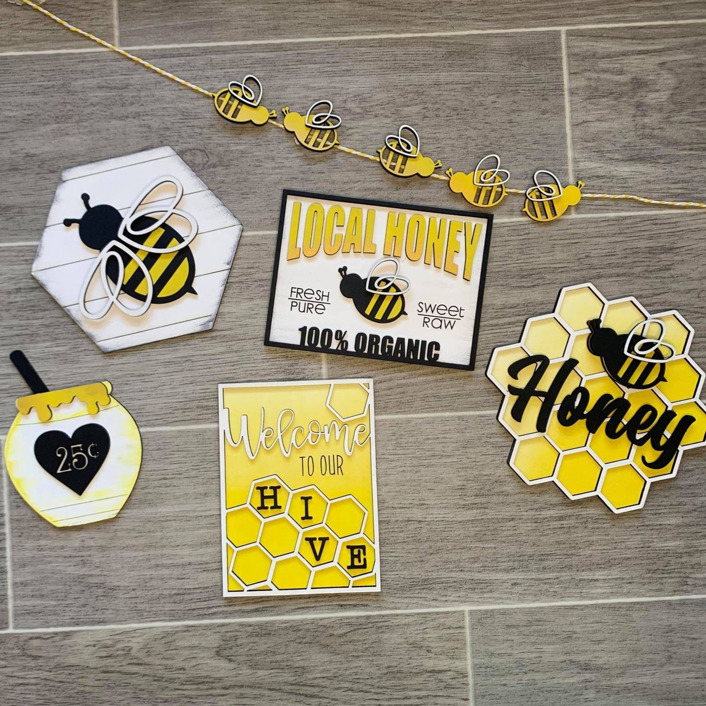Bee Tiered Tray DIY kit