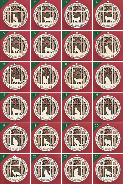 mulitple cat options for ornaments