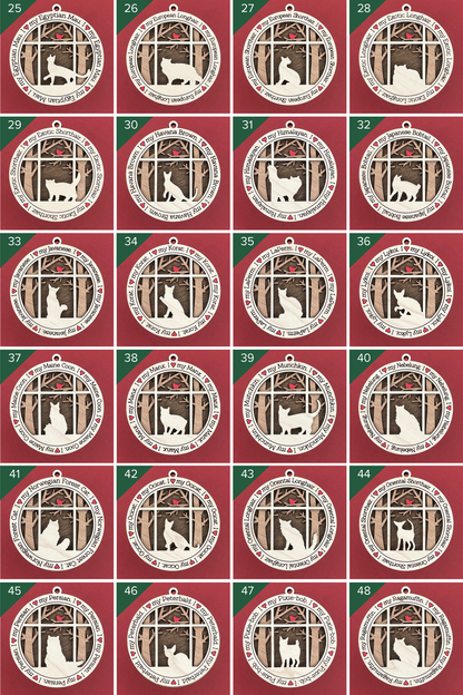 mulitple cat options for ornaments