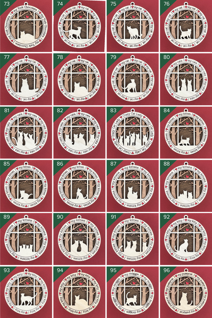 mulitple cat options for ornaments