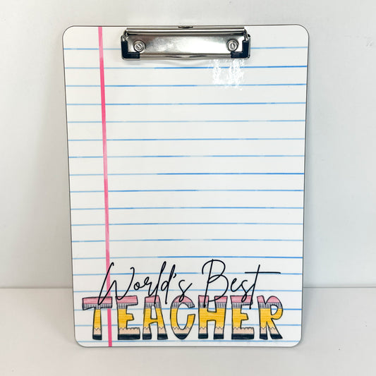 Personalized Teacher Clipboard