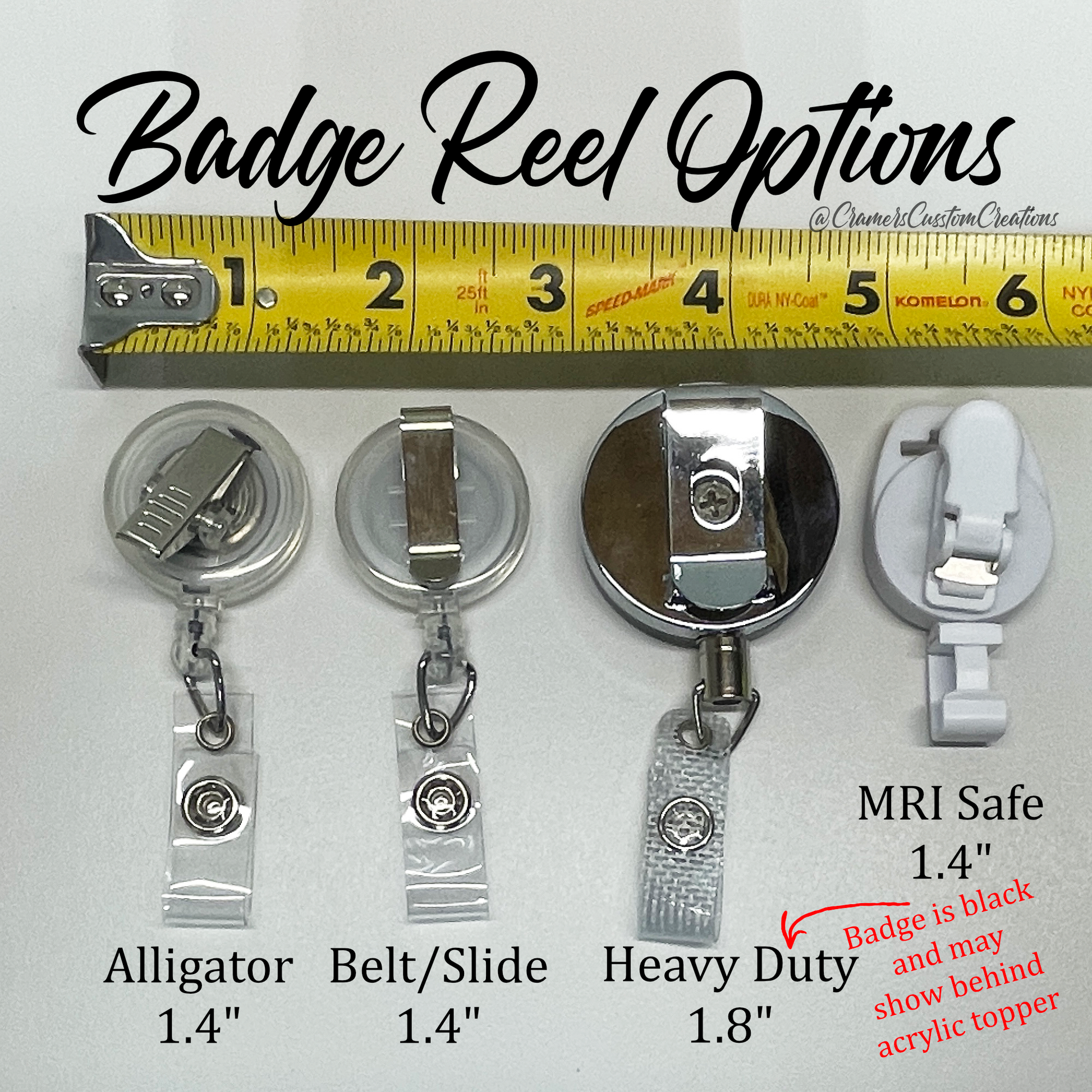 Custom Badge Reels - Alligator Clip - Twist-Free – All Things