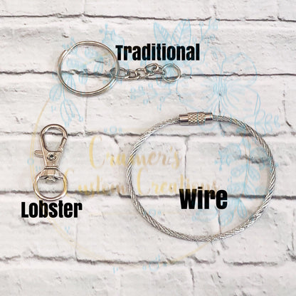 Glitter Lung Keychain