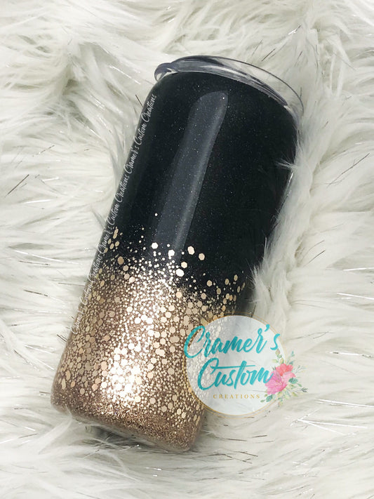 Two Color Ombre Glitter Tumbler