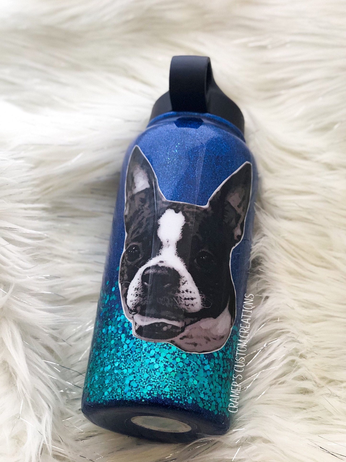 Two Color Ombre, Dog Photo Tumbler