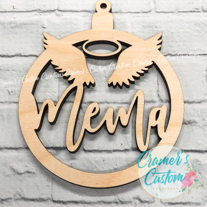 Wooden Memorial Ornament