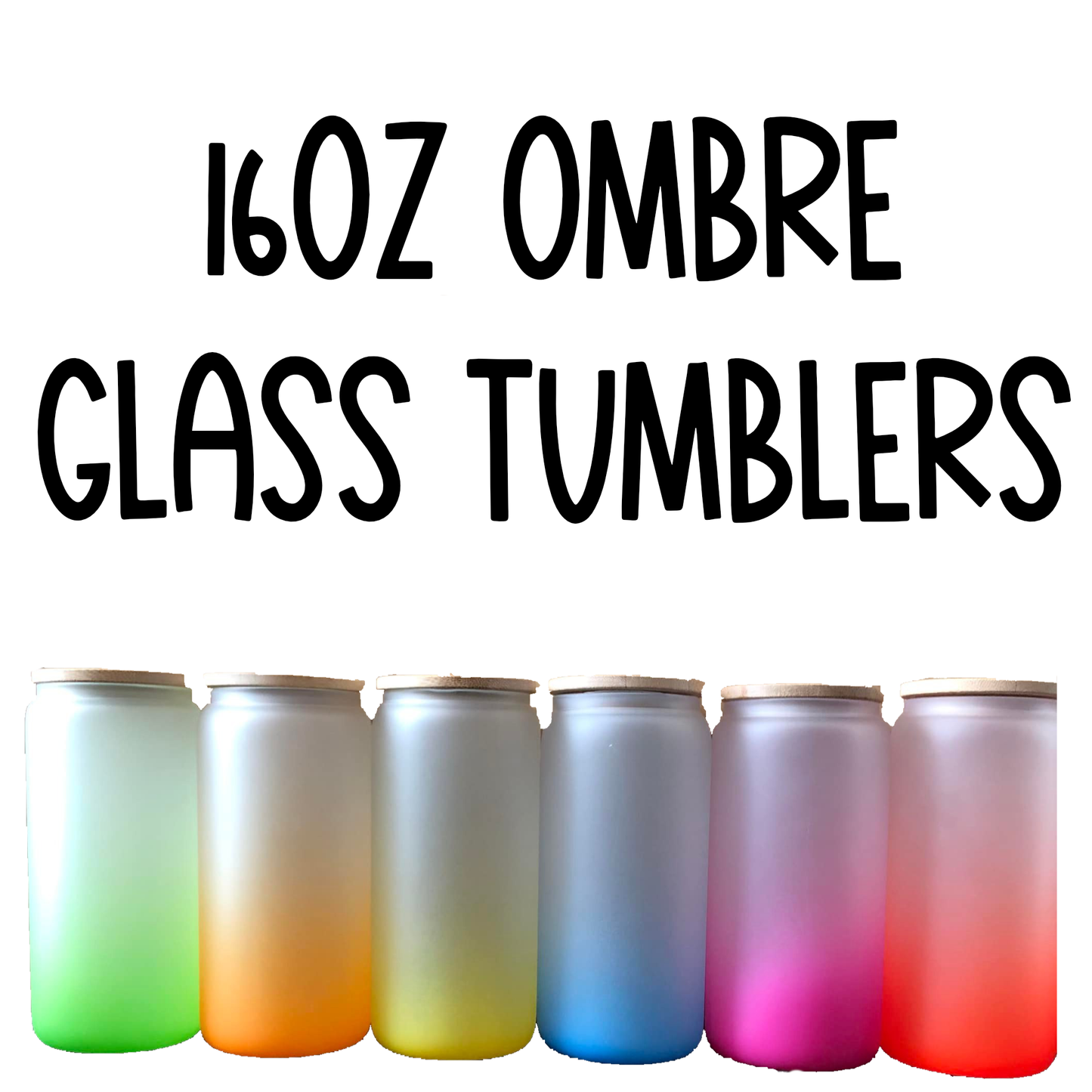 16 oz Glass Can Tumblers