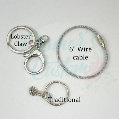 Circle Beachy Keychain